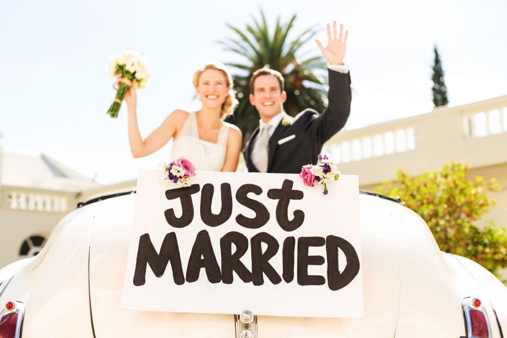 just married
